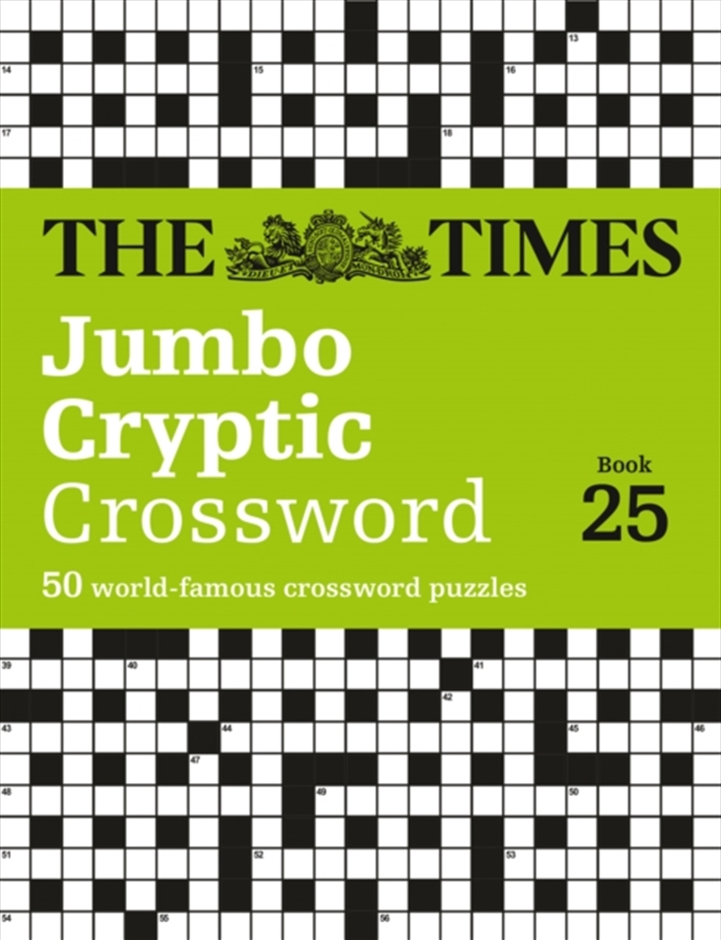 The Times Jumbo Cryptic Crossword book 25 : The World’s Most Challenging Cryptic Crossword/Product Detail/Adults Activity Books