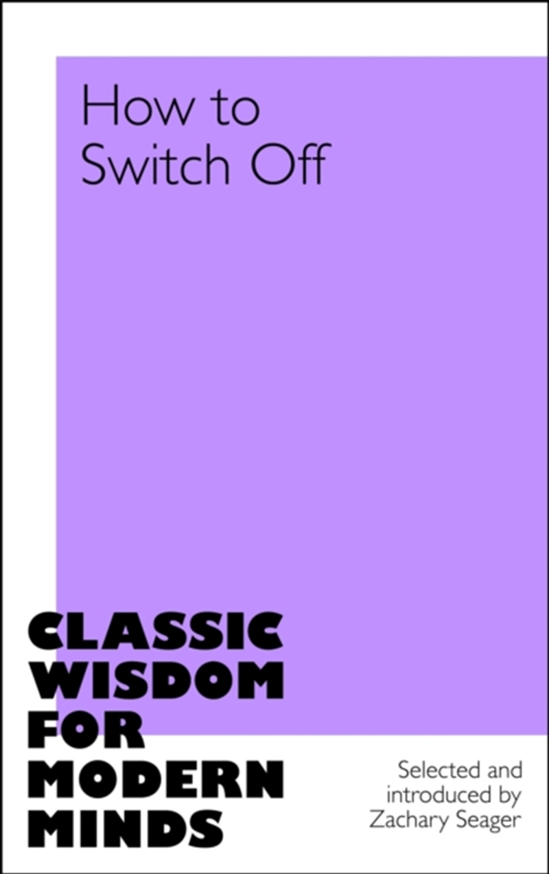 How To Switch Off/Product Detail/Literature & Poetry