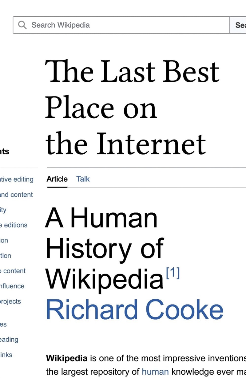 The Last Best Place on the Internet : A Human History of Wikipedia/Product Detail/Computing & IT