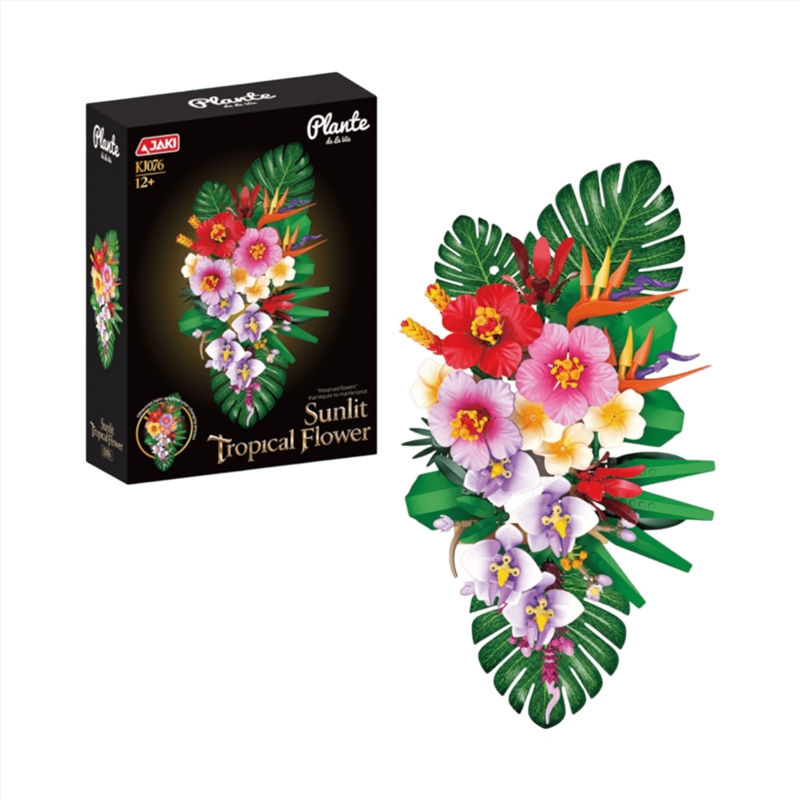 JAKI - Sunlit Tropical Flower Plastic Brick Kit/Product Detail/Figurines