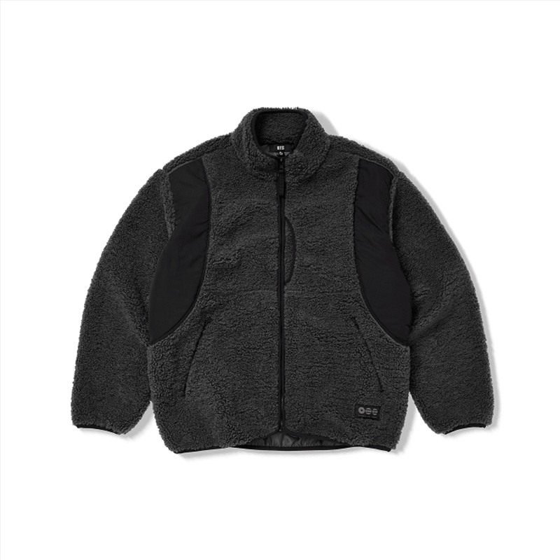 Arirang World Tour 2nd Drop Official Md Fleece Jacket (Charcoal) - M/Product Detail/KPOP Merch