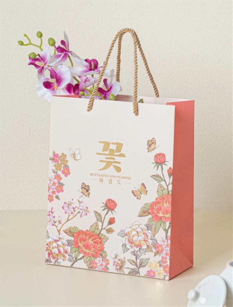 Hangeul Butterfly And Flower Shopping Bag (S)/Product Detail/KPOP Merch