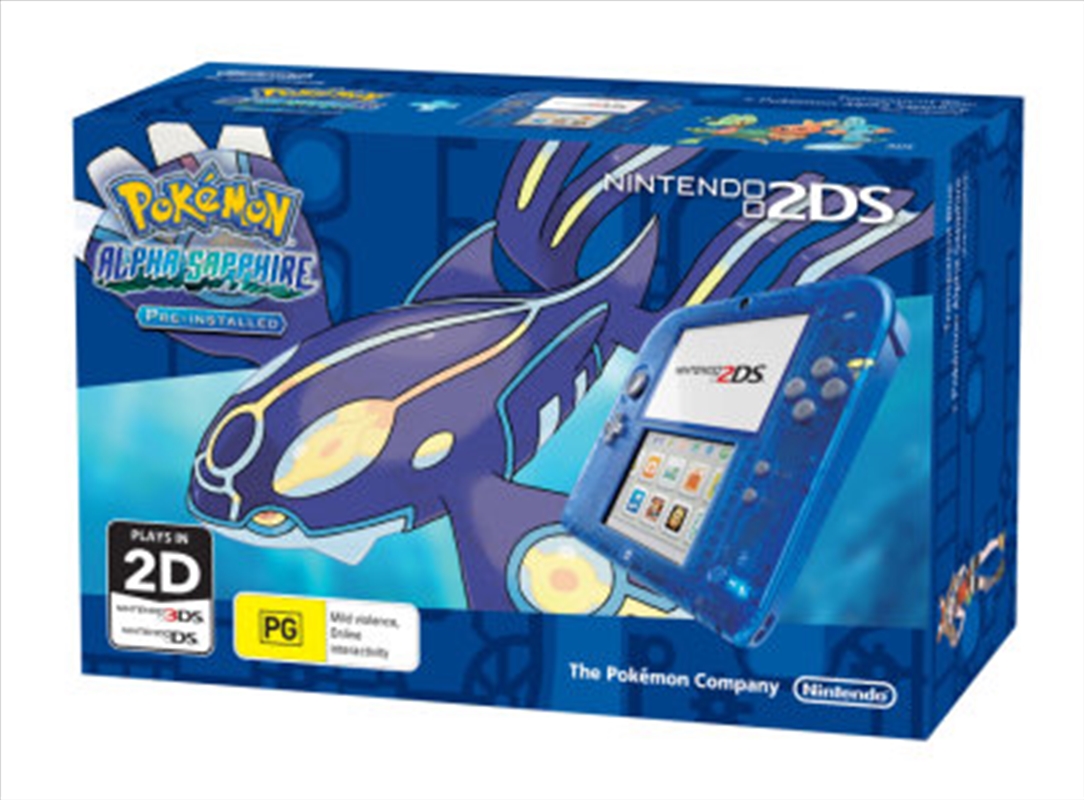 Nintendo 2DS Console Transparent Blue with Pokemon Alpha Sapphire/Product Detail/Consoles & Accessories