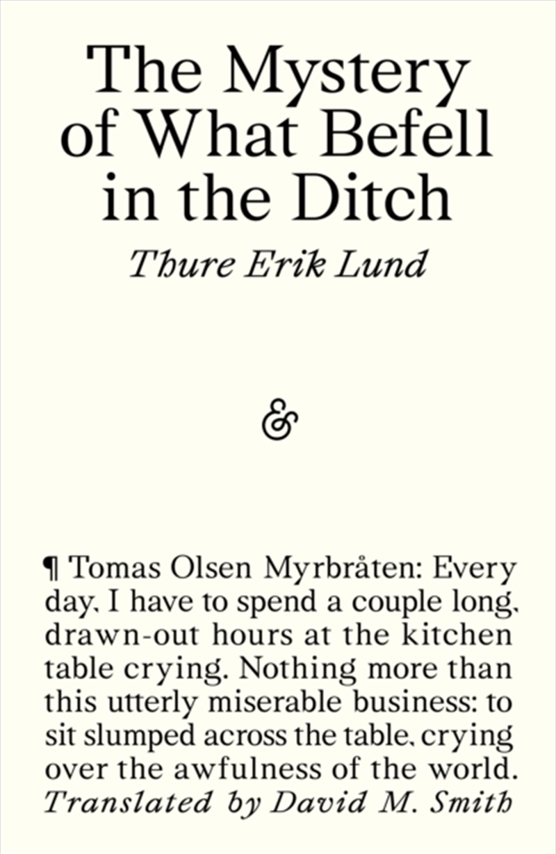 The Mystery of What Befell in the Ditch/Product Detail/General Fiction Books