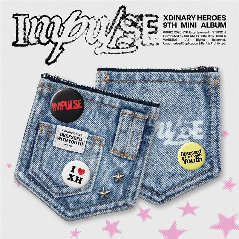 Xdinary Heroes - Impulse 9th Mini Album Fans Gift Denim Pouch Ver/Product Detail/World
