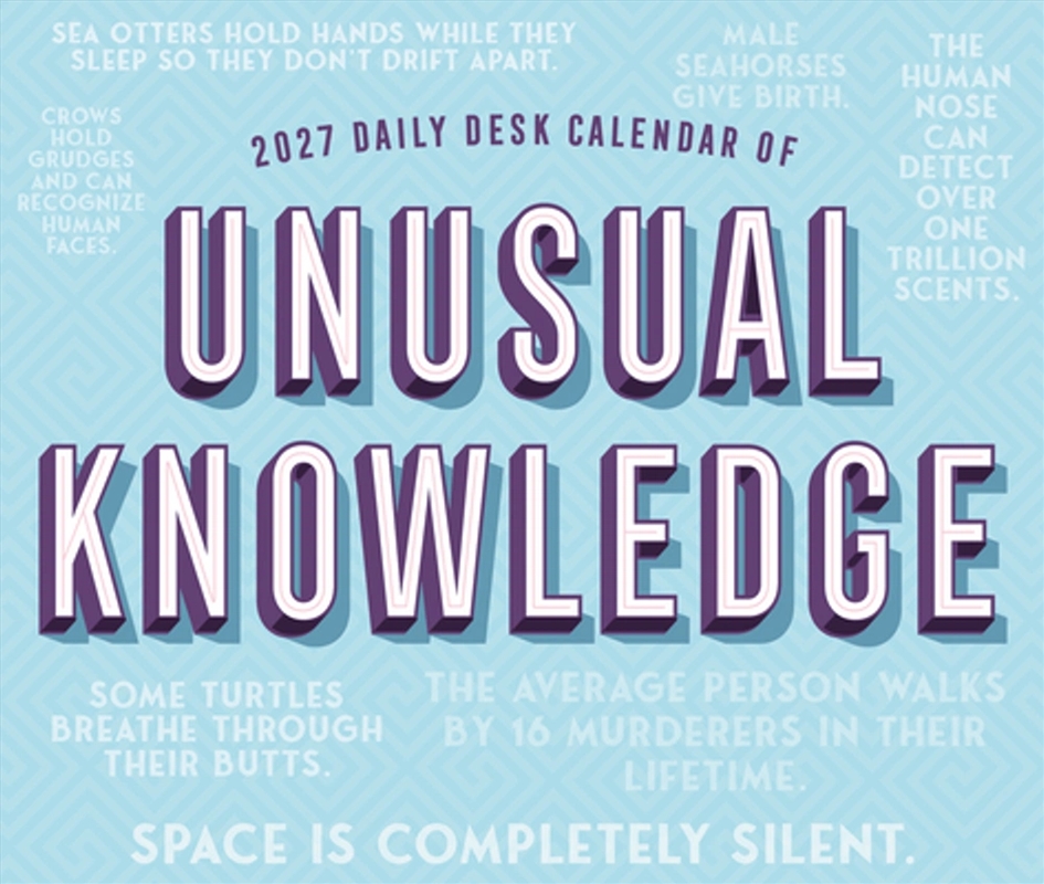 Daily Desk Calendar of Unusual Knowledge 2027 Box/Product Detail/Calendars & Diaries