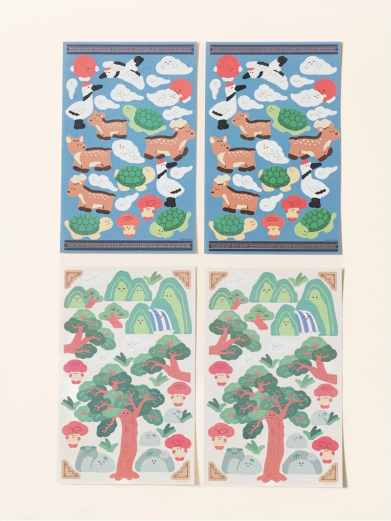 Stationery - Korean Ten Symbols Stickers (4 Sheets)/Product Detail/KPOP Merch