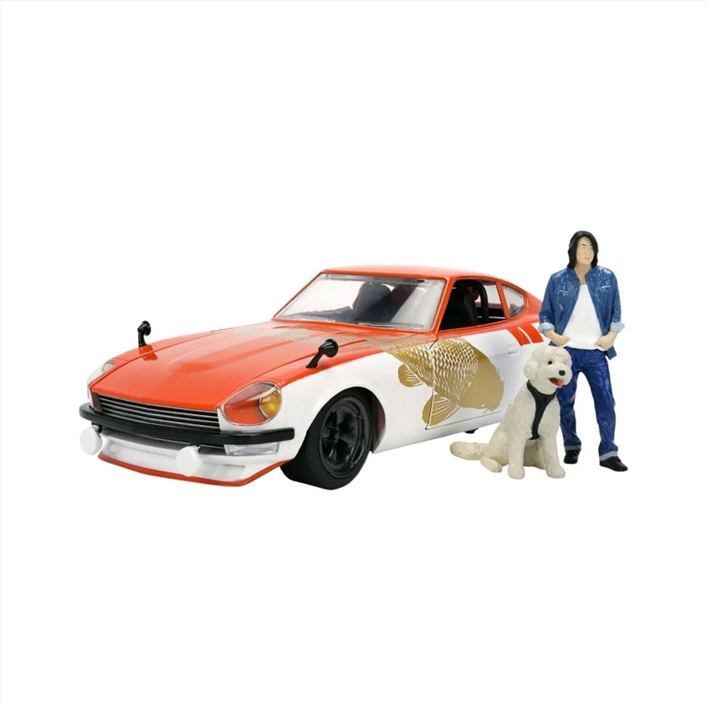 Sung Kang - 1:24 1971 Datsun 240Z Diecast Vehicle with Sung Kang & Dog figure/Product Detail/Figurines