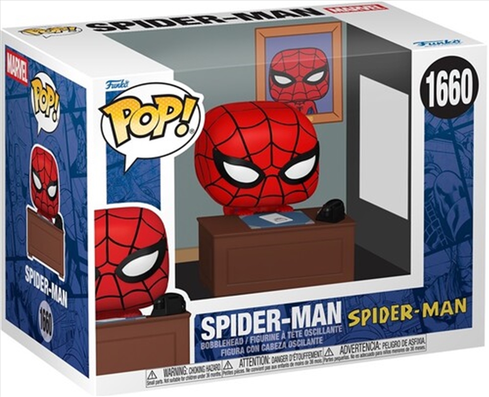 Marvel - Spider-Man with Desk Meme Pop! Premium/Product Detail/Deluxe Funko Pop Vinyl