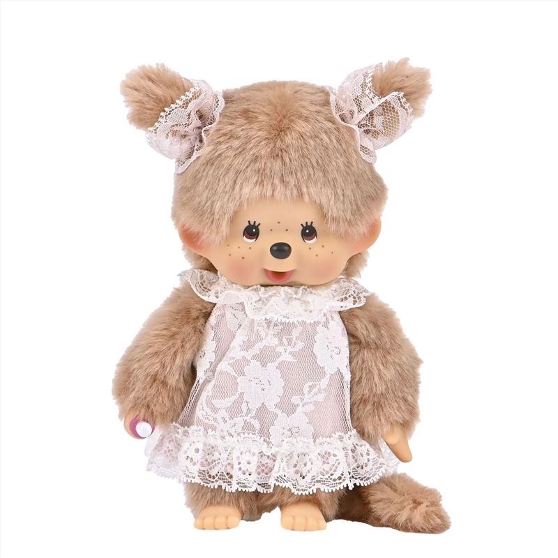 Monchhichi – White Lace Beige Girl Plush Doll/Product Detail/Plush Toys