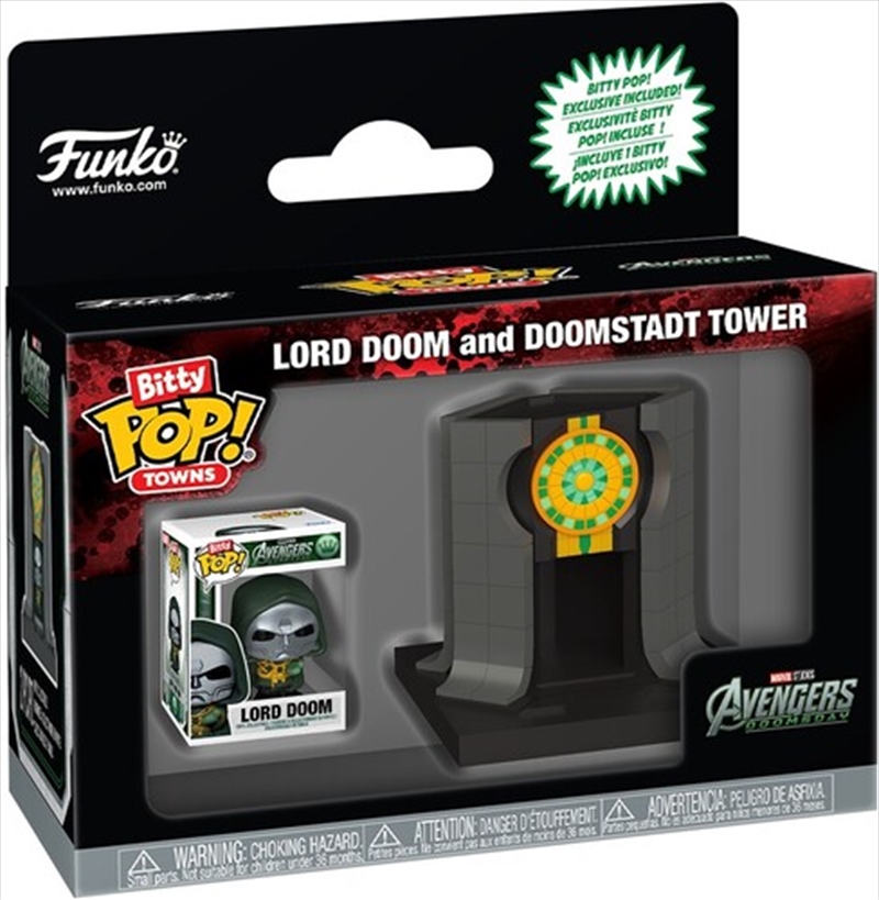 Avengers: Doomsday - Lord Doom with Doomstadt Tower Bitty Pop! Town/Product Detail/Funko Collections