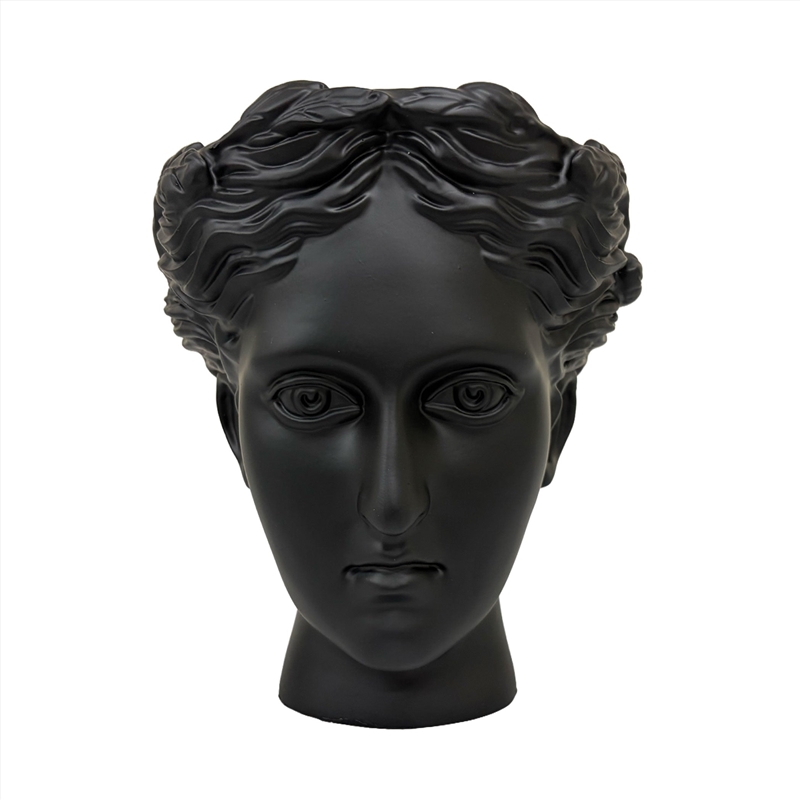Urban Attitude Venus Head Planter - Matte Black/Product Detail/Homewares