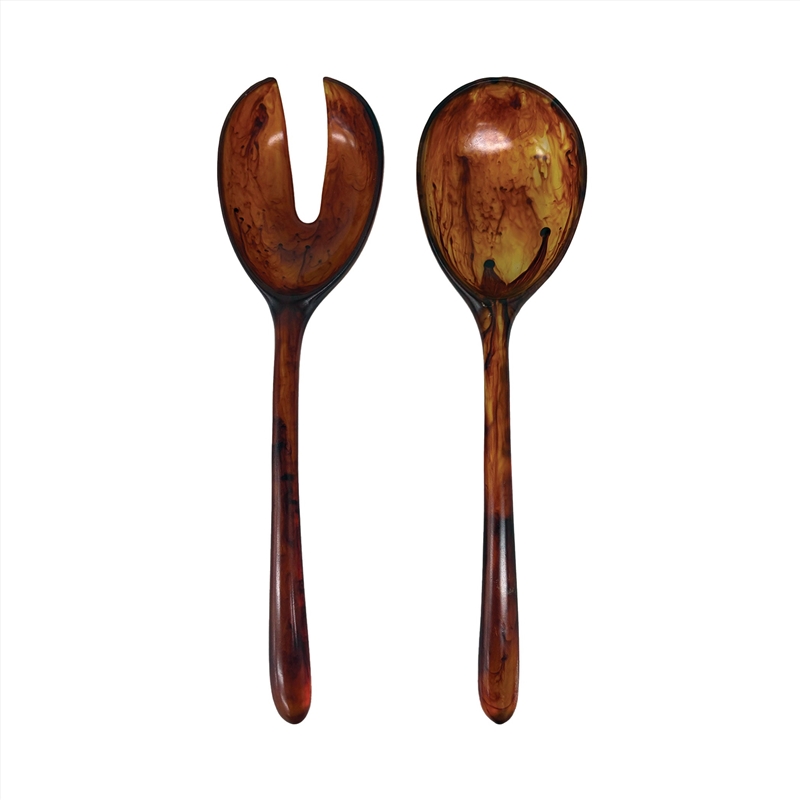 Urban Attitude LILA Large Paired Servers (Spoon) - Burnt Amber/Product Detail/Diningware