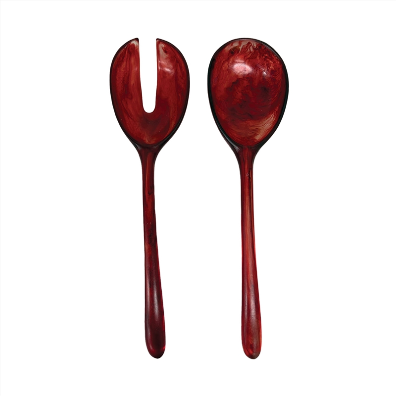 Urban Attitude LILA Large Paired Servers (Spoon) - Berry Red/Product Detail/Diningware