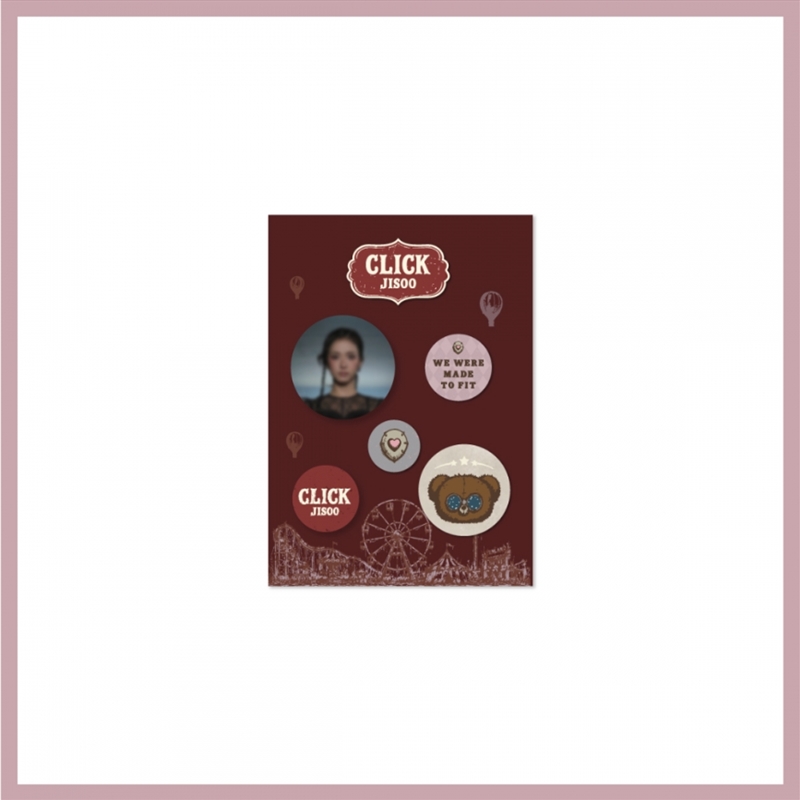 Jisoo - Click In Seoul Official Md Pin Button Set/Product Detail/KPOP Merch