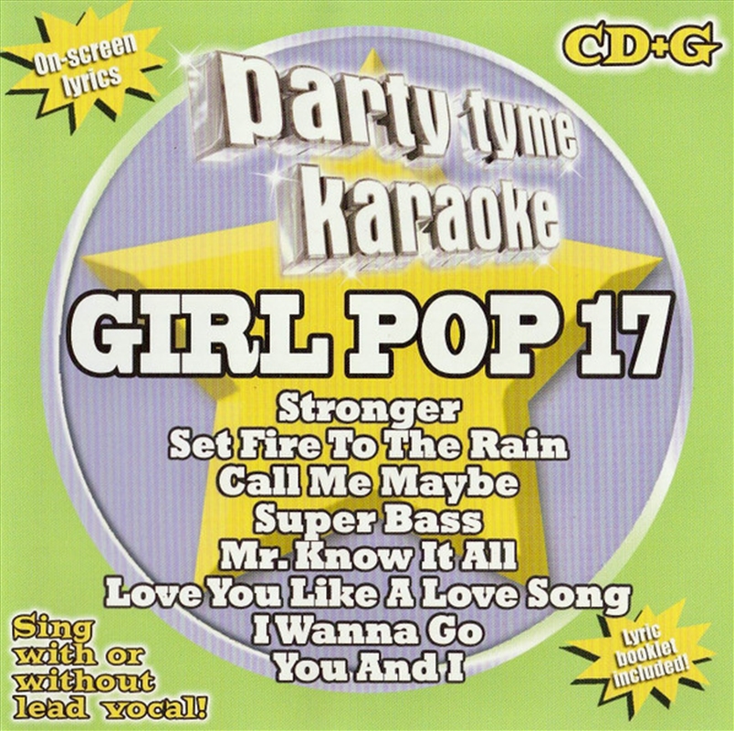 Party Tyme Karaoke: Girl Pop 17/Product Detail/Rock/Pop