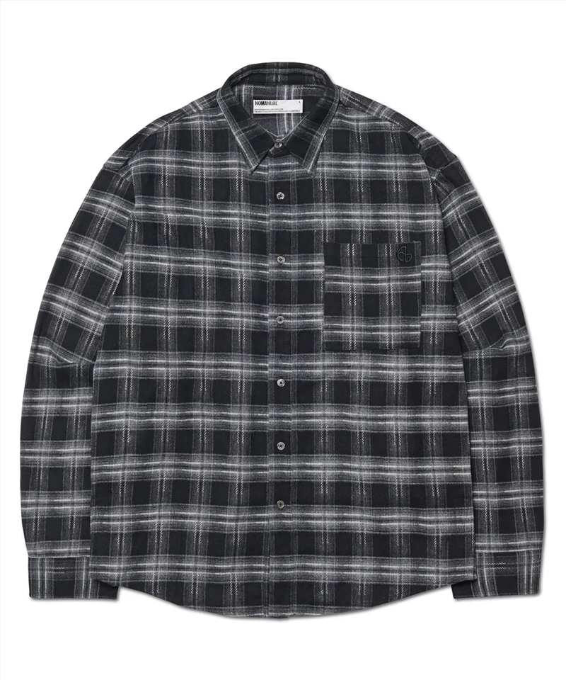 Bts Suga - [Bts Suga Lima Concert Look] Nomanual Flannel Check Shirt Black - M/Product Detail/KPOP Merch