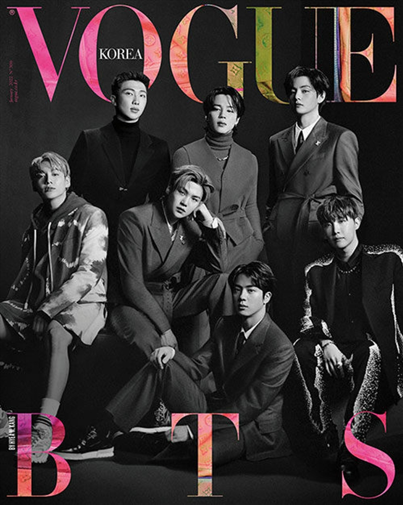 Bts - Vogue Korea Magazine 2022 January Issue Cover/Product Detail/KPOP Merch