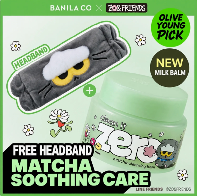 Zo& Friends - [Zo& Friends Edition] Banila Co Matcha Cleansing Balm 100Ml (+Headband)/Product Detail/KPOP Merch