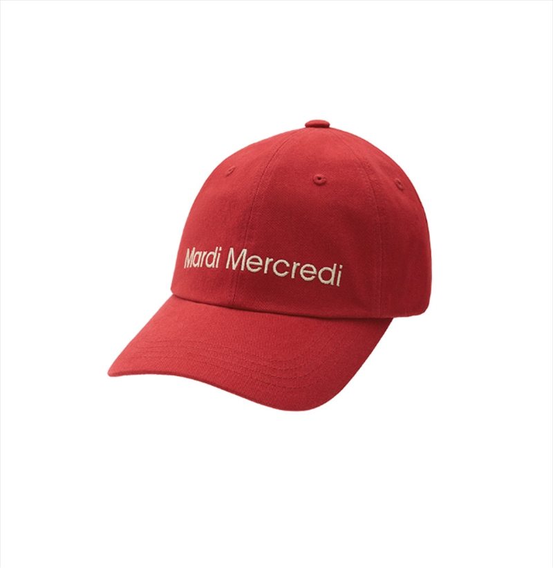Svt Jeonghan - [With Svt Jeonghan] Cap Mardi Mercredi Logo (Red Cream)/Product Detail/KPOP Merch