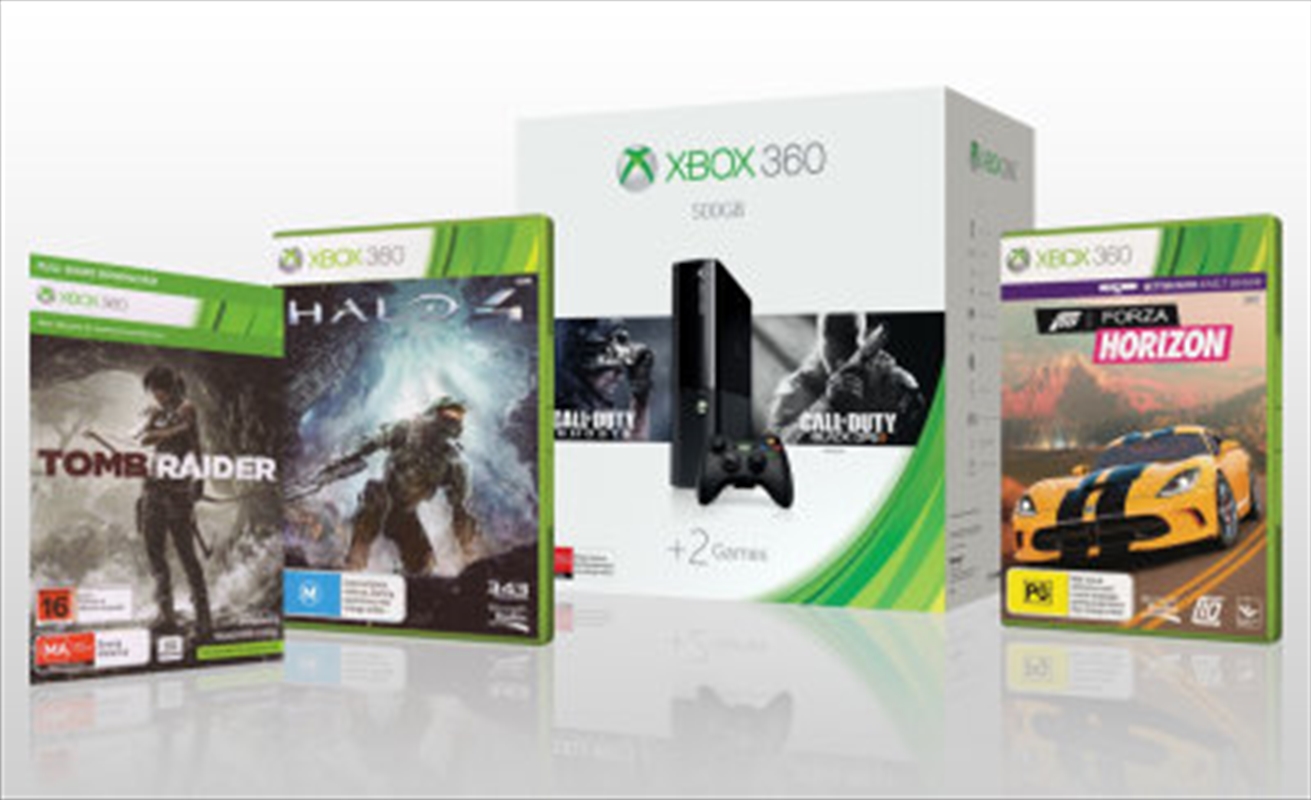 Xbox 360 500GB Console with 5 Games/Product Detail/Consoles & Accessories