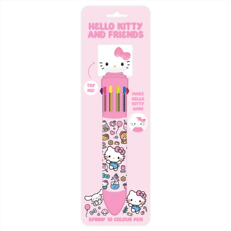 Hello Kitty My Favourite Days Spinny 10 Colour Pen/Product Detail/Stationery