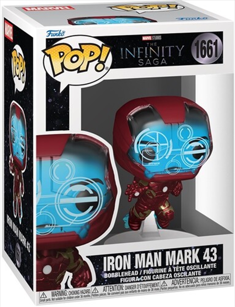 Marvel: Infinity Saga - Iron Man Mark 43 (Visor) Pop! Vinyl/Product Detail/Standard Pop Vinyl