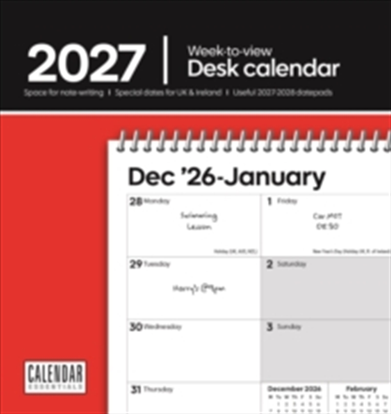 Essential Weekly Easel (R&B)/Product Detail/Calendars & Diaries