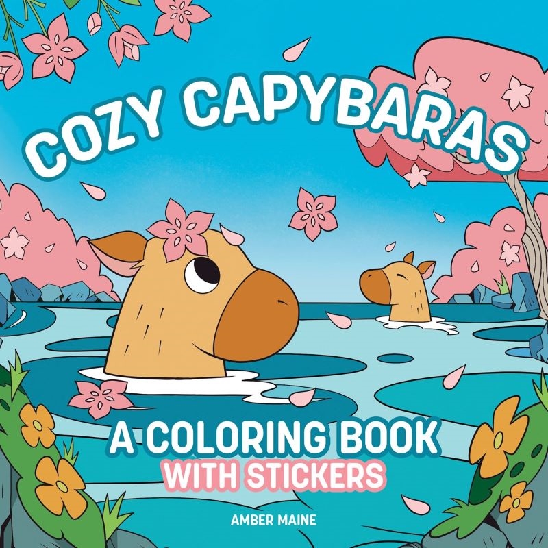 Cozy Capybaras: A Coloring Book With Stickers/Product Detail/Adults Colouring