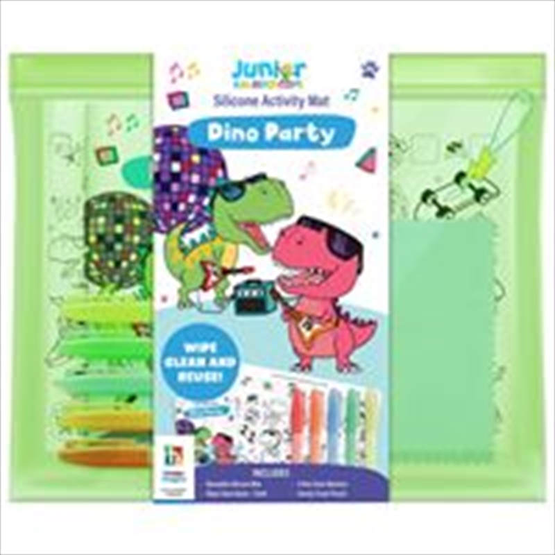 Wipeable Silicone Mat - Dino Party/Product Detail/Kids Activity Books