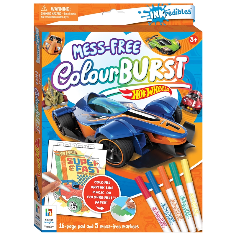Inkredibles Colour Burst - Hot Wheels/Product Detail/Kids Activity Books