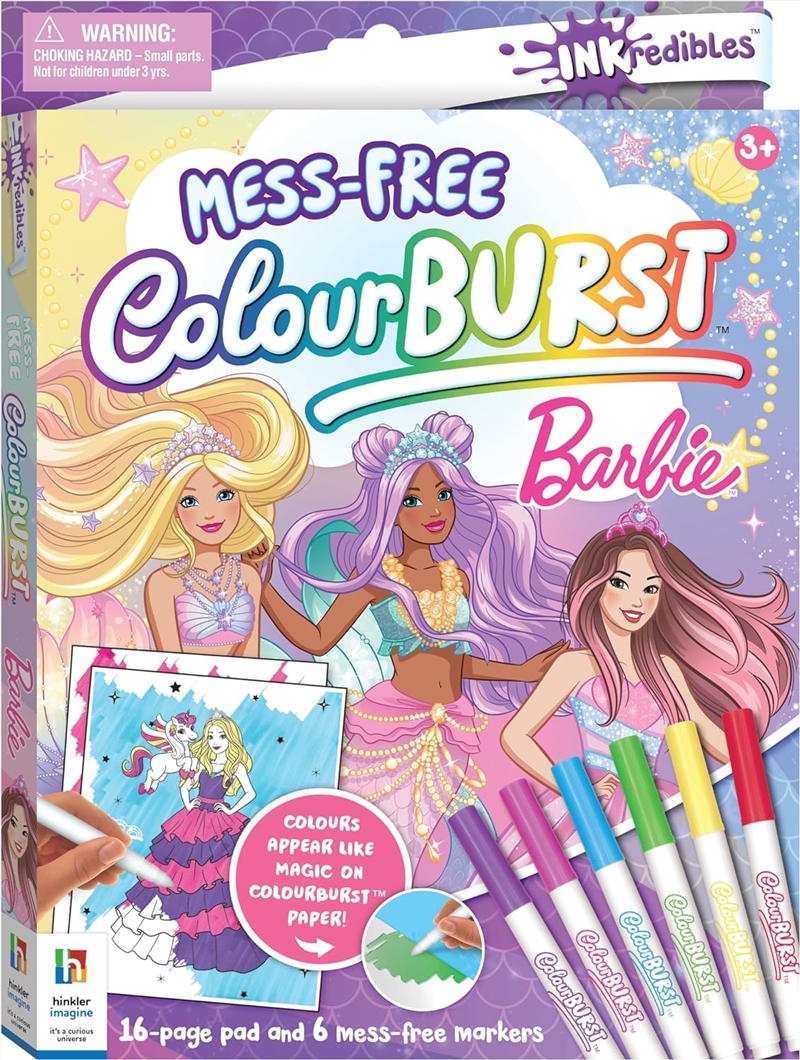 Inkredibles Colour Burst Barbie Fantasy/Product Detail/Kids Activity Books