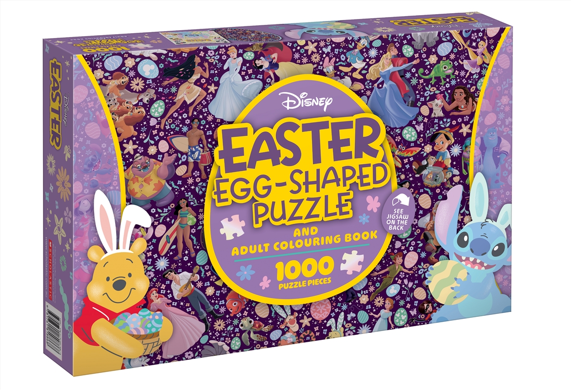Disney: Easter Egg-Shaped Puzzle And Adult Colouring Book/Product Detail/Jigsaw Puzzles