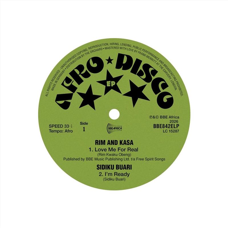 Bbe Afro Disco Ep/Product Detail/World