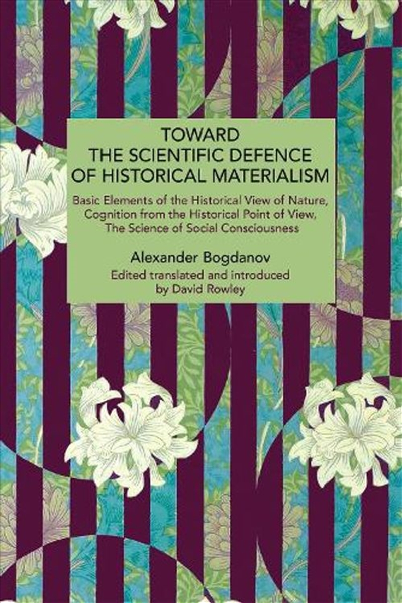 Toward The Scientific Defence Of Historical Materialism/Product Detail/Reading