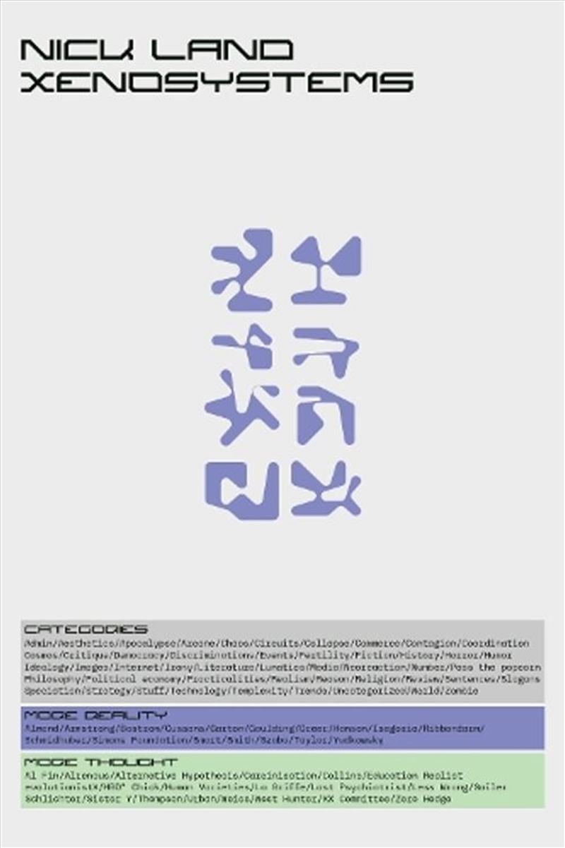 Xenosystems/Product Detail/Reading
