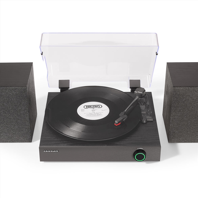Crosley Zane 3-Speed Bluetooth Vinyl Record Player Turntable, with Matching Stereo Speakers - Black/Product Detail/Turntables