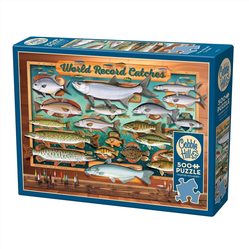 Cobble Hill - World Record Catches - 500pc/Product Detail/Jigsaw Puzzles