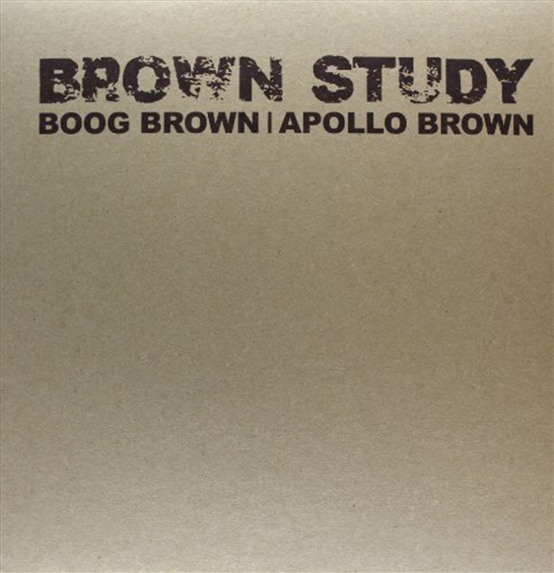 Brown Study/Product Detail/Rap/Hip-Hop/RnB