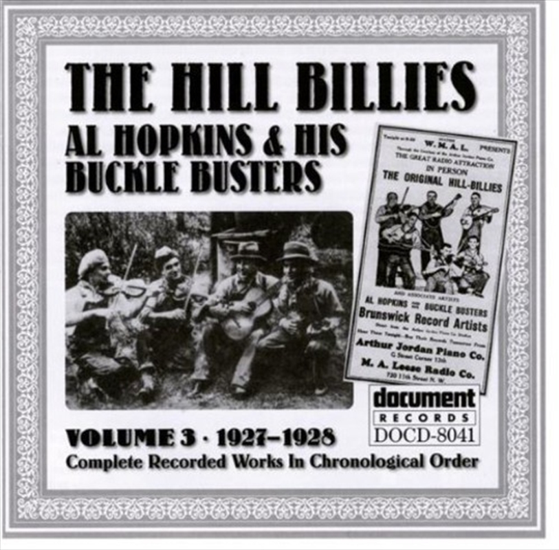 Hill Billies: Vol 3: 1927-28/Product Detail/Country