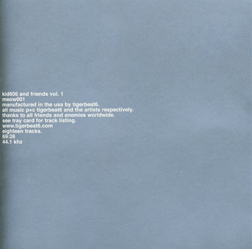 Kid 606 And Friends Vol 1/Product Detail/Dance