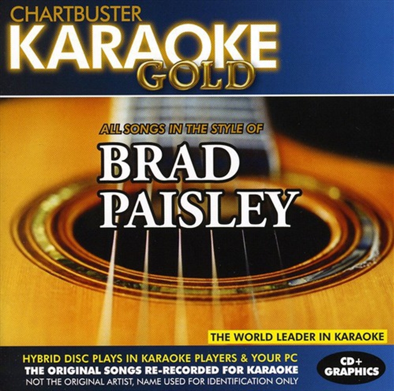 In The Style Of Brad Paisley/Product Detail/Karaoke