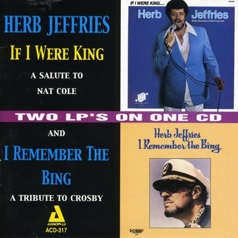 If I Were King - A Salute To Nat Cole/I Remember The Bing - A Tribute To Crosby/Product Detail/Country