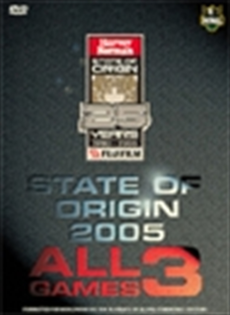 State Of Origin 2005 - All 3 Games/Product Detail/Sport