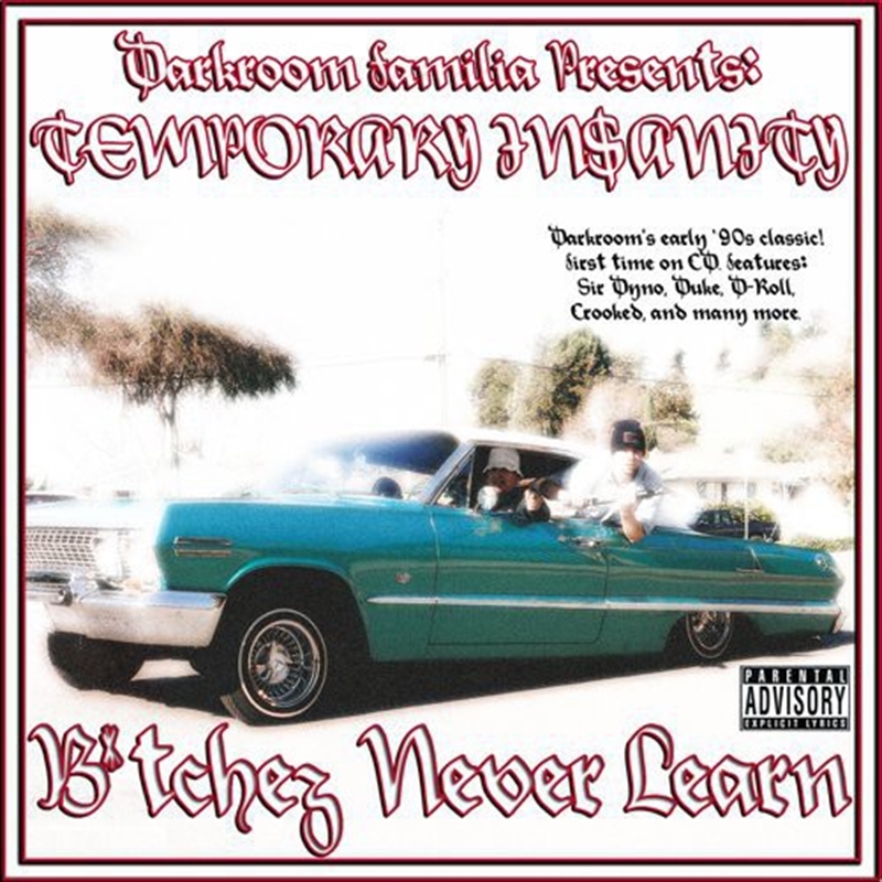 Temporary Insanity: Bitchez Never Learn/Product Detail/Rap