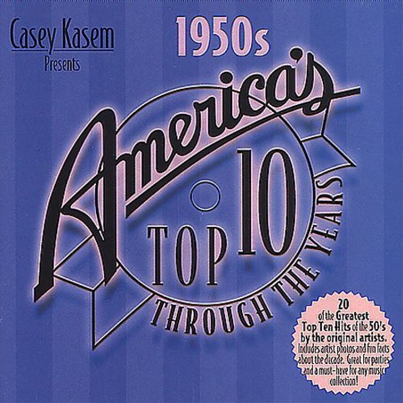 Buy Various 1950s Usa Top Ten Hits on CD On Sale Now With Fast Shipping
