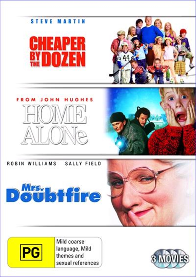 Mrs. Doubtfire / Home Alone / Cheaper By The Dozen/Product Detail/Comedy