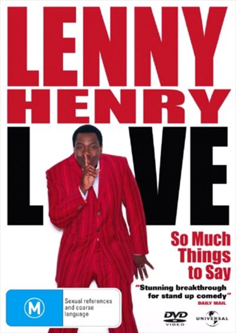 Lenny Henry: So Much Things To Say/Product Detail/Standup Comedy