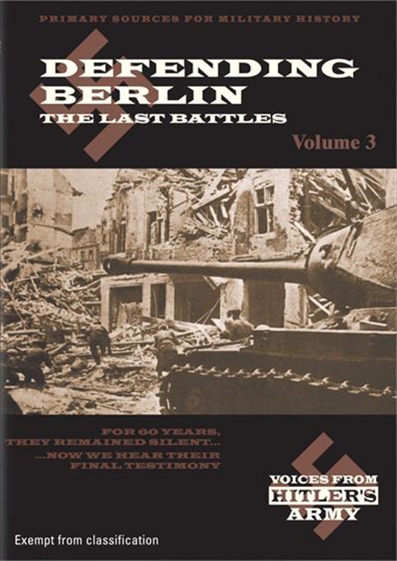 Voices From Hitler's Army: Defending Berlin: The Last Battles/Product Detail/Documentary