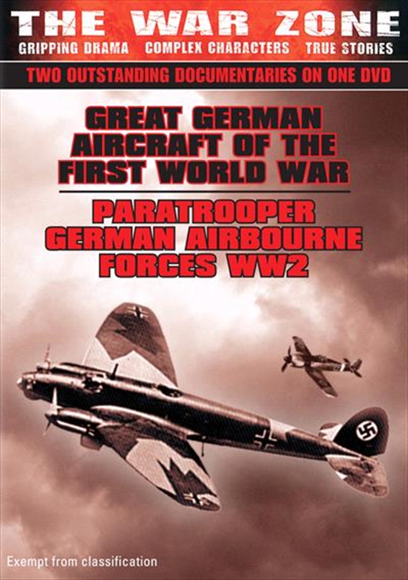 War Zone: Great German Aircraft Of WW1 / Paratrooper German/Product Detail/History